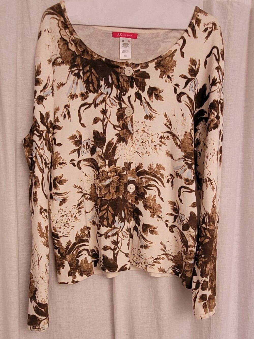 Anne Klein button-up sweater